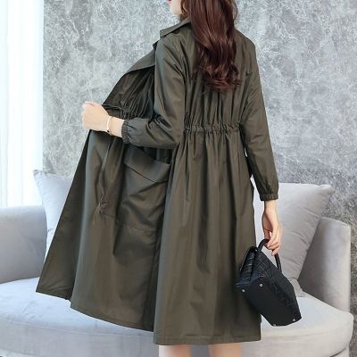 长款风衣外套女宽松