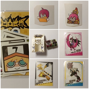 凹凸世界贴纸方头明信片纸片正版紫堂幻表情包贴纸