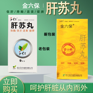 金六保 子仁 肝苏丸(浓缩丸) 2.5g*9袋/盒 保肝降酶退黄健脾