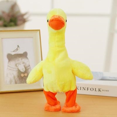 尖叫鸭网红同款抖音同款傻雕电动走路鸭沙雕玩具会叫搞b笑翅膀宝