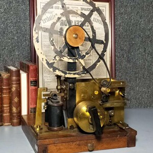 古董柏林grbrueder naglo摩斯密码老式电报机发报机无线电台德国