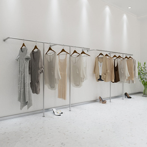 服装店展示架上墙落地式组合壁挂简约卖衣服架子女装店货架陈列架