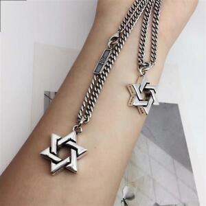 韩版kingbaby六芒星项链s925纯银张彬彬同款男女情侣礼物大卫吊坠