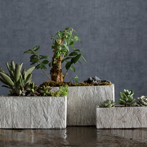 长方形花盆长条型阳台专用北欧花卉室内发财树绿萝盆栽陶瓷植物