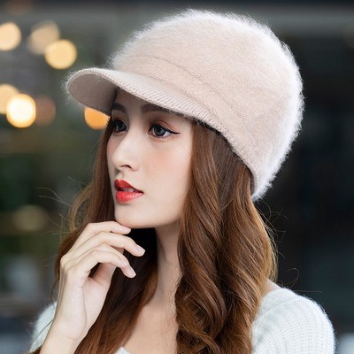 帽子冬女适合短发的秋冬百搭长脸带的女孩洋气的冬季网红同款成人