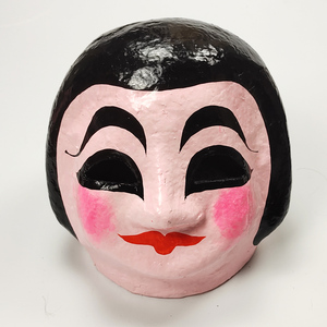 新年舞龙舞狮道具公佛婆男女娃娃头套舞狮子大头佛面具头套醒狮佛