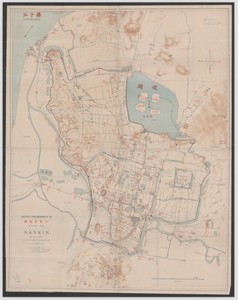 a705 南京1898年清代南京古地图江宁府城图 电子素材