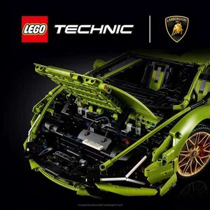 科技改装乐高灯moc兰博基尼超遥控lego42115组件饰机械赛车跑动力