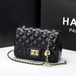 小香包古奇凯利包女2021新款潮网红爆款斜挎包百搭真皮小金球菱格