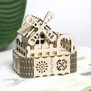 手工diy小屋音乐盒