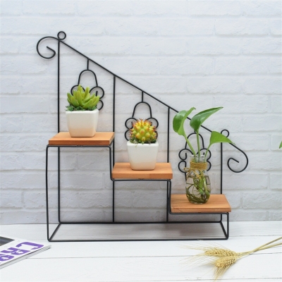 欧式创意铁艺置物架复古收纳架