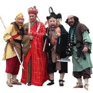 出租西游记师徒四人孙悟空沙和尚唐僧八戒服装道具全套演出服租赁