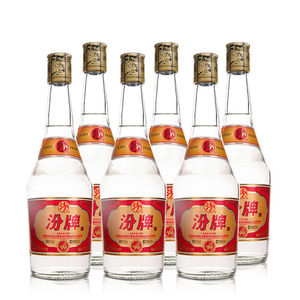 山西杏花村汾酒42度汾牌450ml*6瓶光瓶装清香型白酒
