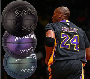 科比篮球签名款24k黑曼巴典藏篮球限量版黑色实战7号球送男友礼物