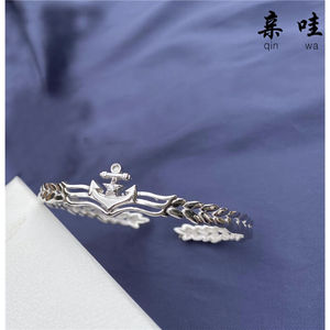 兵手链手镯之恋领花军嫂饰品军旅生日礼物女友情人节s925军恋银f