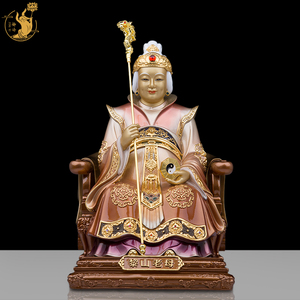 静语纯铜黎山老母骊山老母无声无极老母居家客厅桌面家用中式摆件