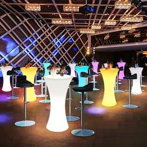 ktv发光酒吧桌时尚活动展会高脚桌户外露天活动圆形鸡尾酒吧台桌