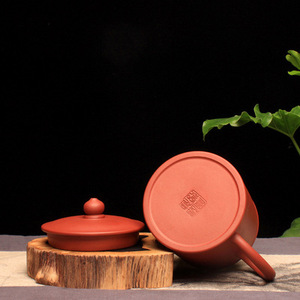 宜兴原矿清水泥手工紫砂杯 厚德盖杯商务礼品手端茶杯收藏 张建军