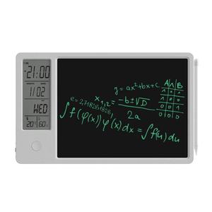 液晶手写板带闹钟湿度温度lcd光能电子备忘留言板办公礼品日/台历