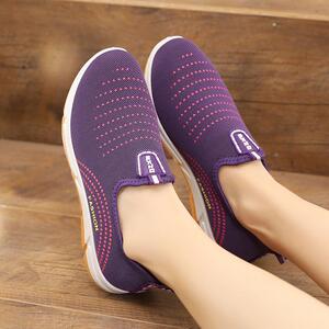 老北京布鞋女春秋中老年妈妈鞋老人鞋健步平跟软底休闲防滑一脚蹬