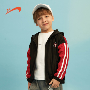 贵人鸟童装男童秋装薄外套儿童拉链开衫2021新款中大童上衣韩版潮