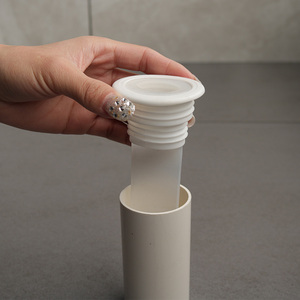 厨房下水管防臭密封圈洗手脸盆器道下水管道排套硅胶防臭塞封口盖