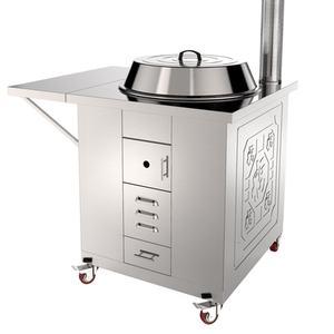 农村省柴炉灶家用大号加厚多功能不锈钢柴火灶移动柴火灶烧木柴炉