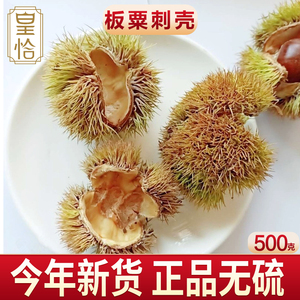 带刺板粟刺壳中药材500g板栗球 栗刺壳 风栗壳斗 粟子外壳 栗毛壳