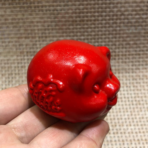 本命年朱砂猪摆件