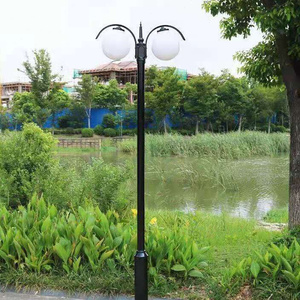 中式庭院灯双头led小区别墅道路灯户外防水草坪灯35米景观高杆灯