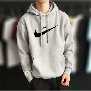 2022春夏季耐克新款卫衣男士连帽款纯棉宽松透气长袖运动跑步上衣