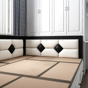 榻榻米软包墙围塌塌米靠背炕围子墙踏踏米床头儿童房床围轻奢自粘