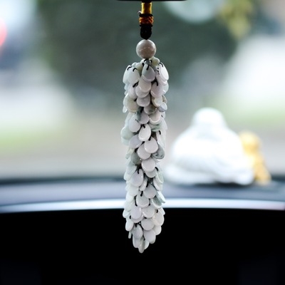 平安扣车挂件翡翠高档车内