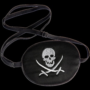 维优视真丝独眼罩全遮盖布弱视力训练矫正器斜视独眼龙海盗单.