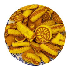 油果子 油炸 传统 广河花果果甘肃兰州临夏特产清真小吃回族馍馍