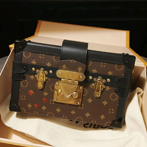 香港正品女包复古petite malle经典老花硬壳盒子单肩斜挎包lv&tk