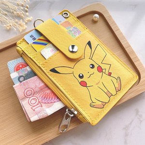 韩国多卡位公交车卡套零钱卡通学生饭卡套挂脖绳可爱校园交通卡套