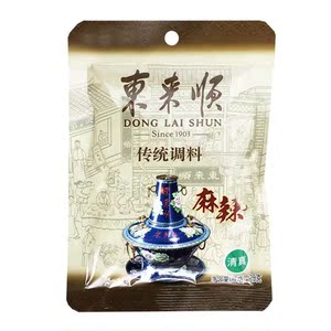 东来顺蘸料鲜香原味麻辣味125g清火锅蘸料传统调料花生芝麻酱料