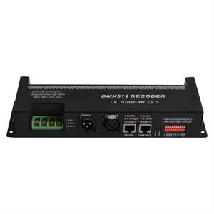 2021lzed dmx512解码器 30ch通道2a七彩单色控制器rgb舞台ktv灯带
