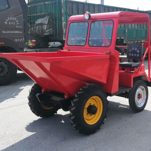 18马力工地接料前卸式翻斗车柴油翻斗车农用运输四轮蹦蹦车