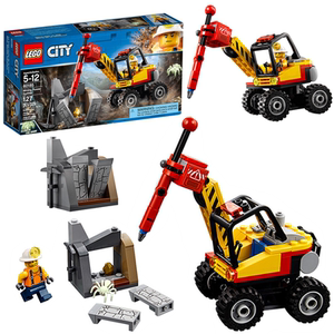 lego乐高city城市系列金矿开采现场强力巨石劈裂机60185积木玩具