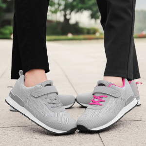 00婴舒悦男中老年夏季网面透气老人鞋足力立健爸爸软底休闲运动鞋女