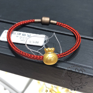 周生生999足金福袋钱袋转运珠路路通送人礼物