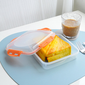 三明治便当盒食品级保鲜盒面包寿司饭团早餐吐司户外打包盒可微波