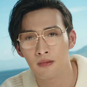 秦放同款眼镜潮男张彬彬司藤方形半框近视眼镜框女可配近视加散光