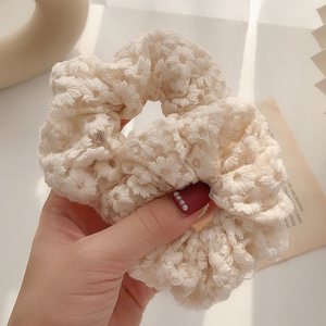 韩国inst网红气质简约白色大肠发绳少女甜美可爱大肠发圈头饰发饰