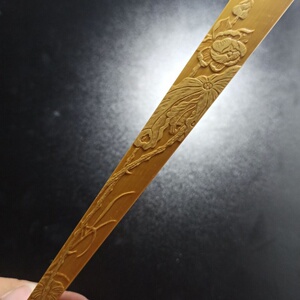 竹雕折扇,玉竹扇骨,留青竹刻扇子,竹刻文人扇纯手工雕刻手把件