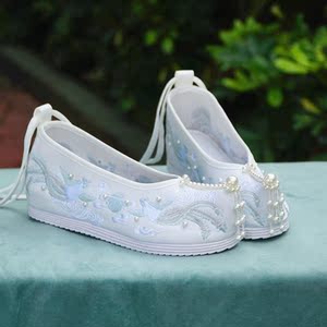 汉元素鞋子女古风高跟