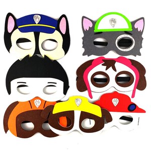 317cosplay汪汪队狗面具幼儿园2-8岁儿童舞台演出可爱小狗道具脸