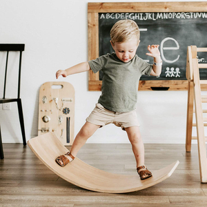 儿童平衡板聪明板感统训练器材宝宝平衡木百变弯曲跷跷板家用室内